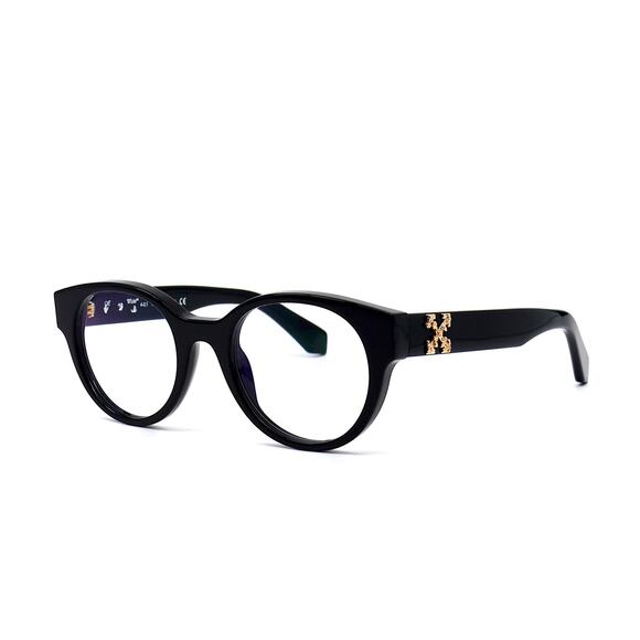 NEW! OFF-WHITE STYLE-2 OERJ002 BLACK AUTHENTIC EYEGLASSES FRAME - Picture 3 of 11